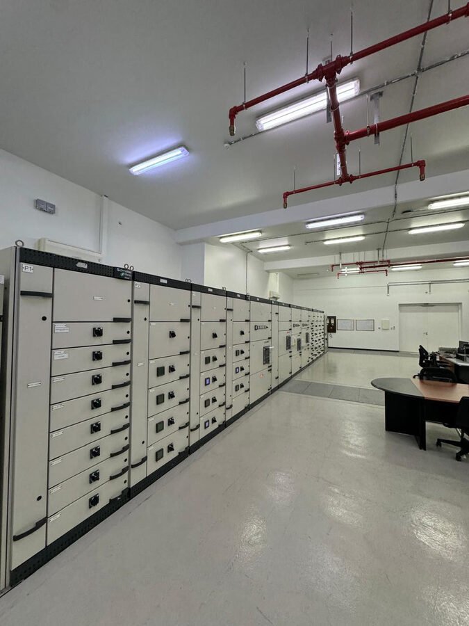 Electrical distribution panel room